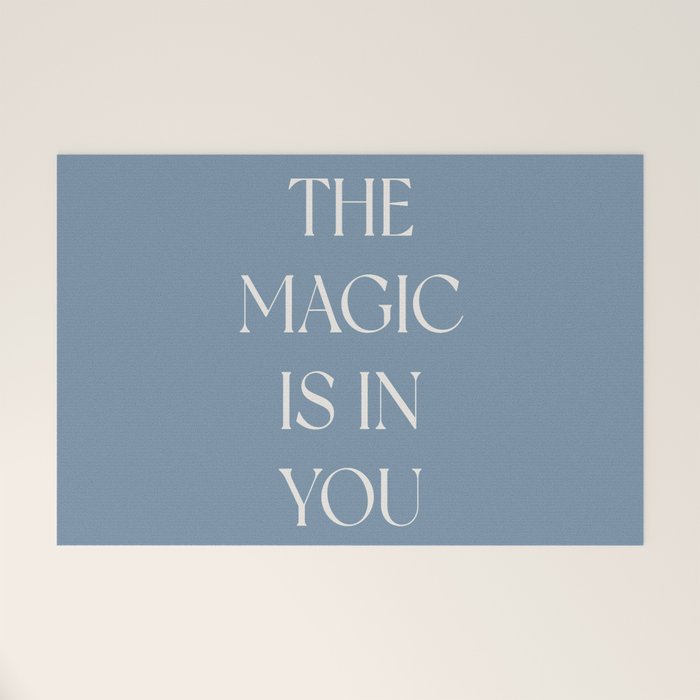 The Magic Is In You Blue Welcome Mat Gallery Image 1