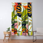 Jungle Abstract 2 Window Curtain Gallery Image 5