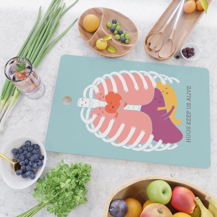 Hugs keep us alive Cutting Board Gallery Image 2