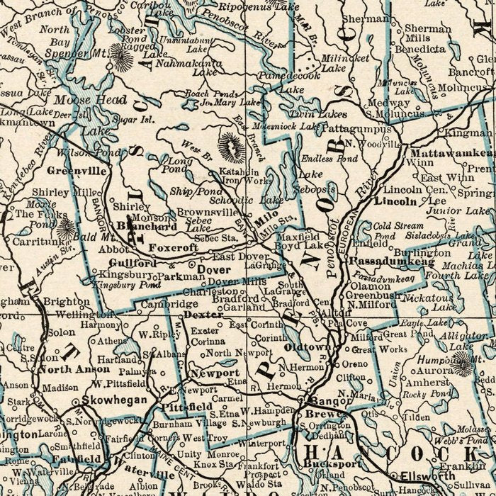Vintage Map of Maine (1893) Coffee Mug Gallery Image 2