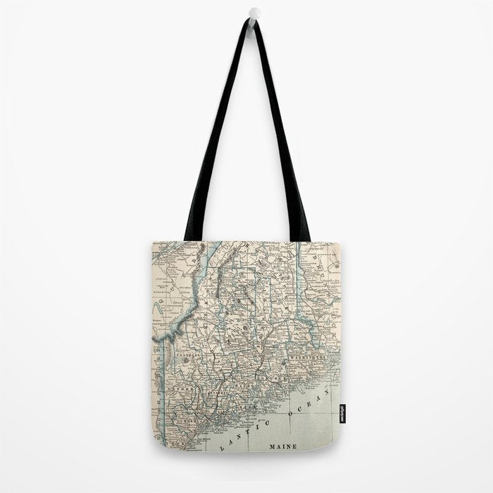Vintage Map of Maine (1893) Tote Bag Gallery Image 2