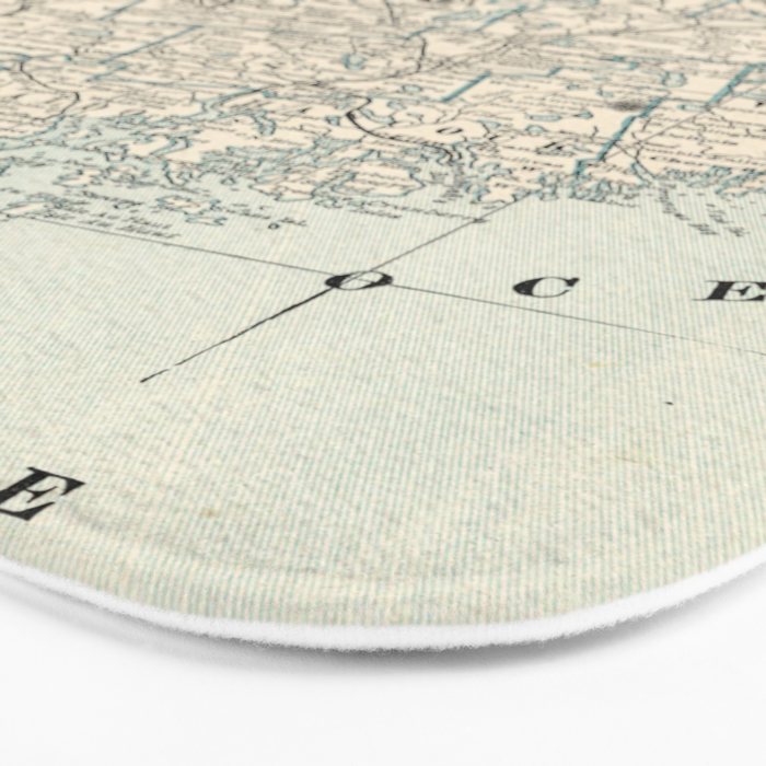 Vintage Map of Maine (1893) Bath Mat Gallery Image 3