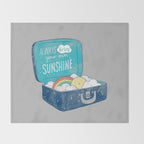 Always bring your own sunshine Throw Blanket Gallery Image 2