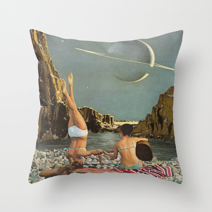 Serenade to Saturn Throw Pillow Gallery Image 1