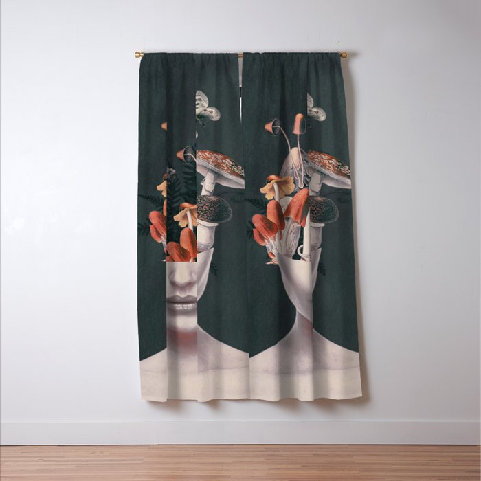 Mushroom Lady Window Curtain Gallery Image 3
