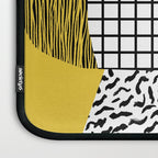 Get Real - potted plant throwback retro neon 1980s style art print minimal abstract grid lines shape Laptop Sleeve Gallery Image 3