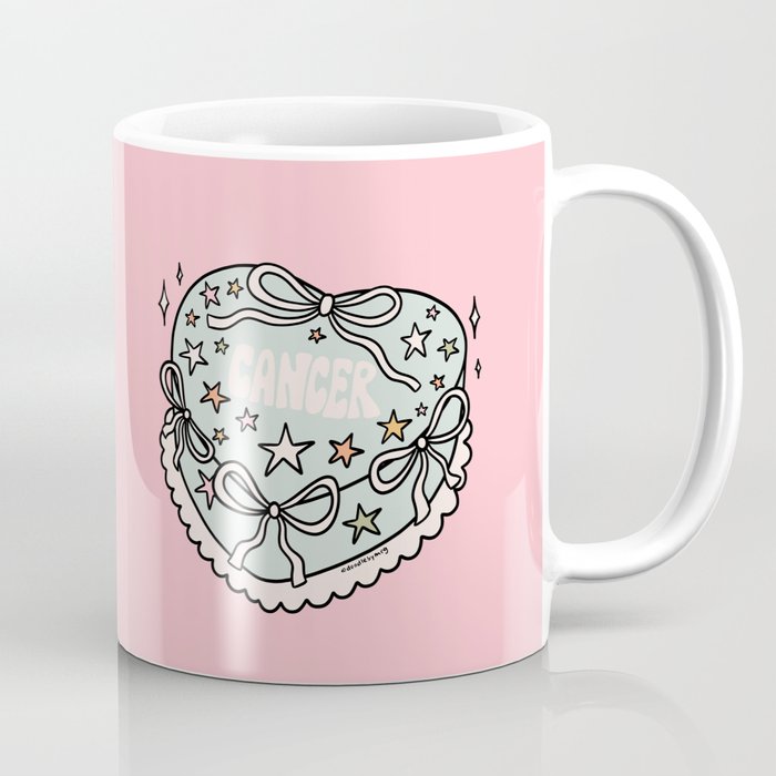 Cancer Heart Cake Coffee Mug Gallery Image 1