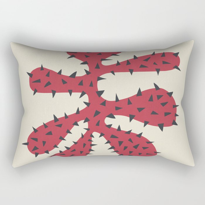 Matisse Inspired Red Shape Rectangular Pillow Gallery Image 2