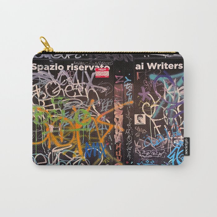 Bologna Graffiti Writers Reserved Space in The Street Carry All Pouch Gallery Image 1