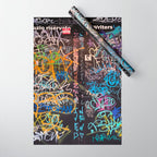 Bologna Graffiti Writers Reserved Space in The Street Wrapping Paper Gallery Image 1