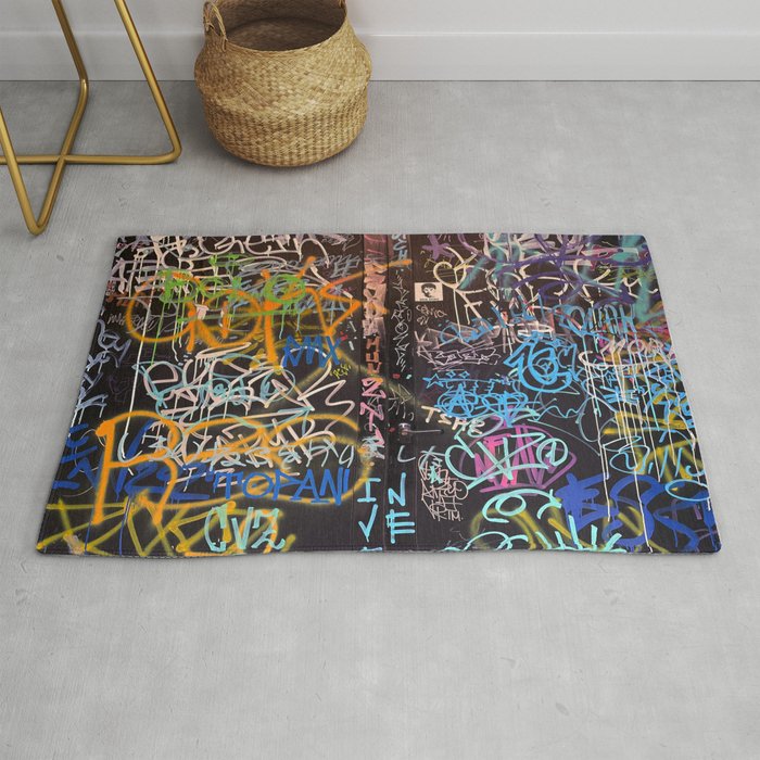 Bologna Graffiti Writers Reserved Space in The Street Rug Gallery Image 1