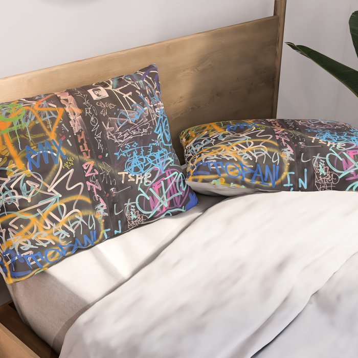 Bologna Graffiti Writers Reserved Space in The Street Pillow Sham Gallery Image 2