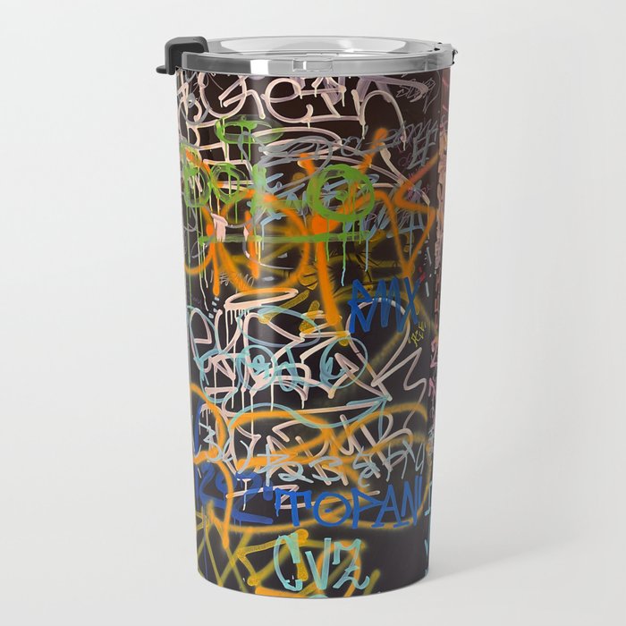 Bologna Graffiti Writers Reserved Space in The Street Travel Mug Gallery Image 3