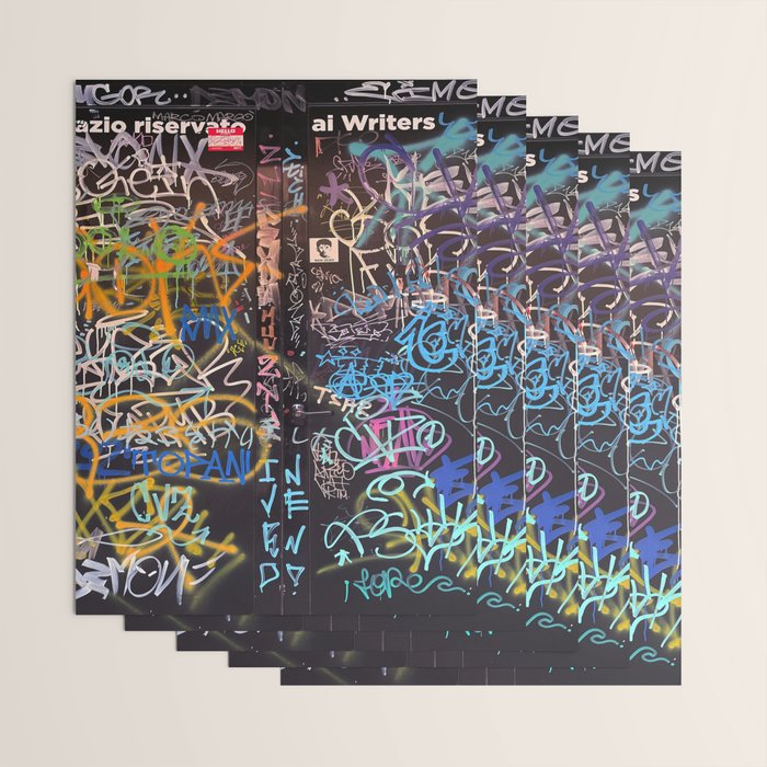 Bologna Graffiti Writers Reserved Space in The Street Wrapping Paper Gallery Image 3