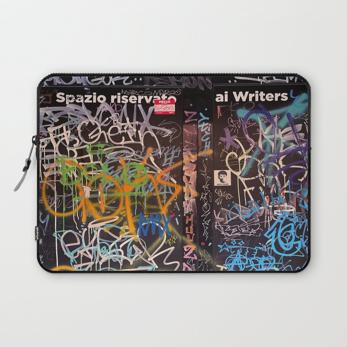 Bologna Graffiti Writers Reserved Space in The Street Laptop Sleeve Gallery Image 1