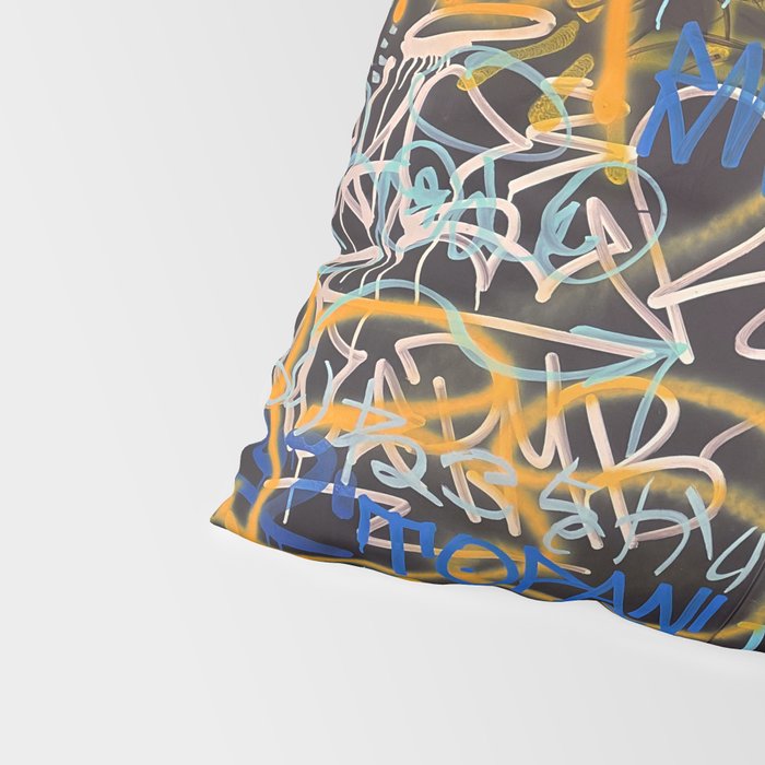 Bologna Graffiti Writers Reserved Space in The Street Pillow Sham Gallery Image 4