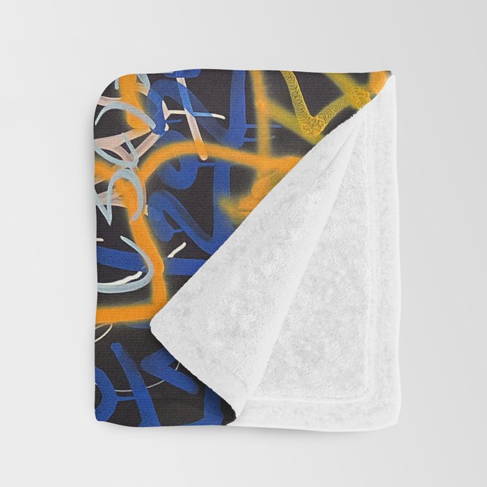 Bologna Graffiti Writers Reserved Space in The Street Throw Blanket Gallery Image 3