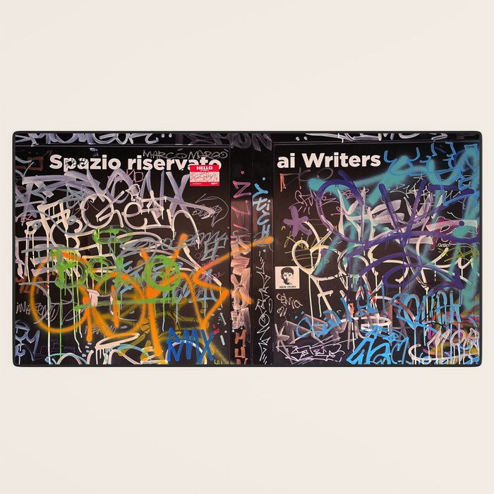 Bologna Graffiti Writers Reserved Space in The Street Desk Mat Gallery Image 3