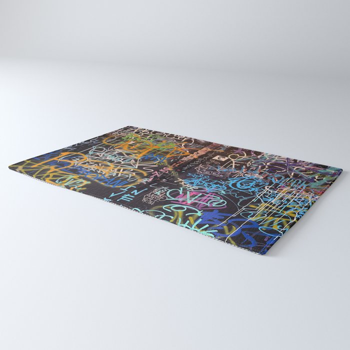 Bologna Graffiti Writers Reserved Space in The Street Rug Gallery Image 3