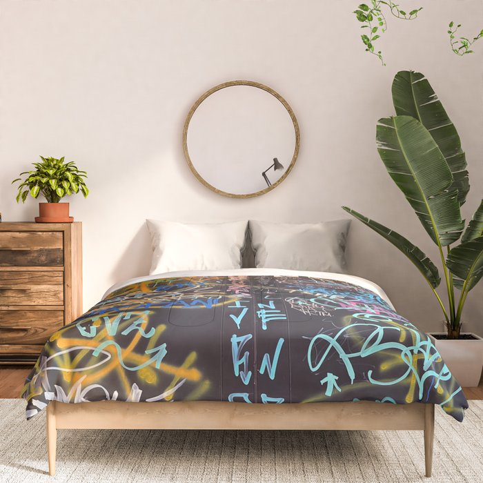 Bologna Graffiti Writers Reserved Space in The Street Comforter Gallery Image 3