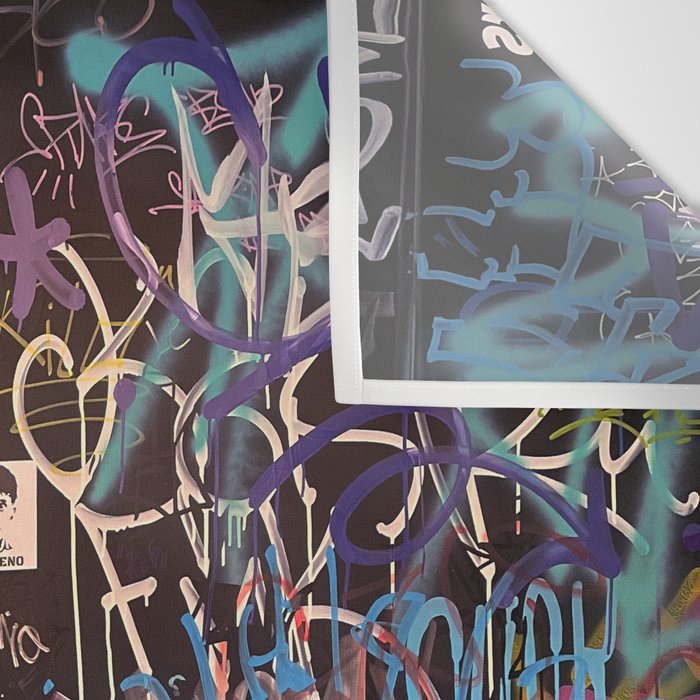 Bologna Graffiti Writers Reserved Space in The Street Wall Tapestry Gallery Image 3