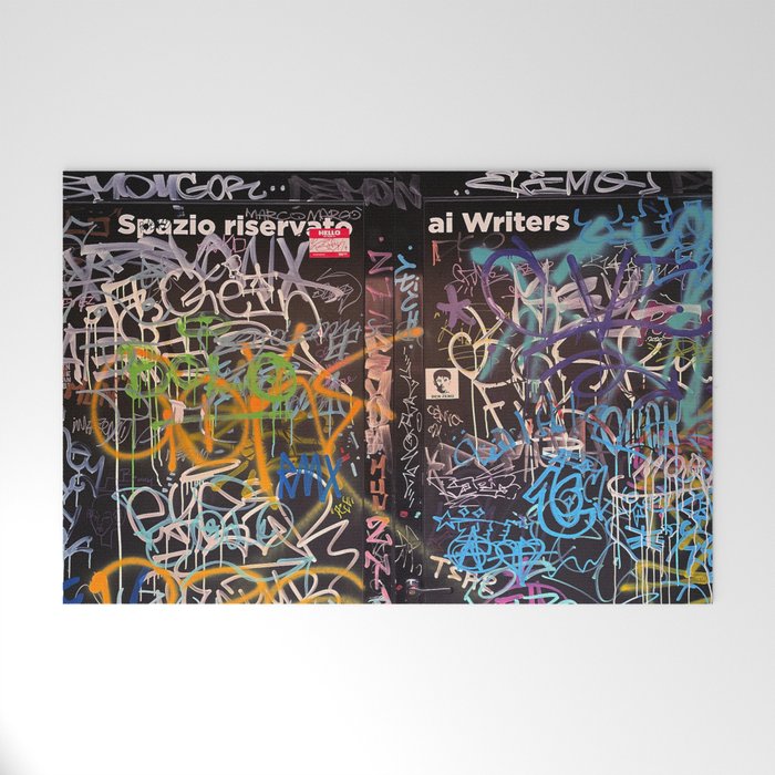 Bologna Graffiti Writers Reserved Space in The Street Welcome Mat Gallery Image 1