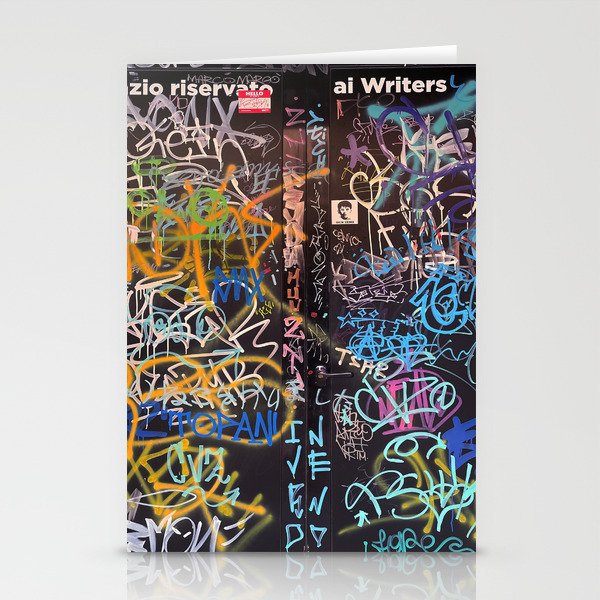 Bologna Graffiti Writers Reserved Space in The Street Stationery Card Gallery Image 2