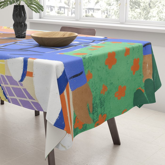 Cafe girl Tablecloth Gallery Image 3
