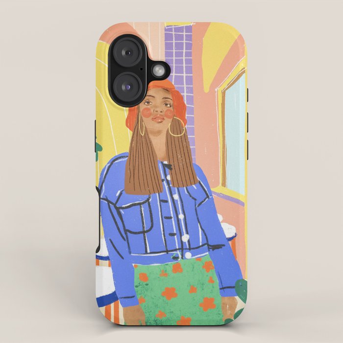 Cafe girl iPhone Case Gallery Image 1