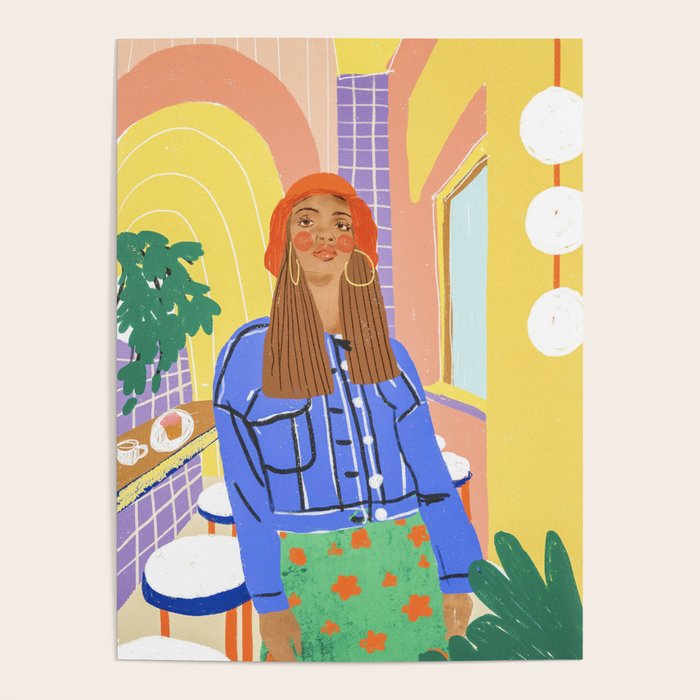 Cafe girl Poster Gallery Image 4