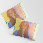 Cafe girl Pillow Sham Gallery Image 3