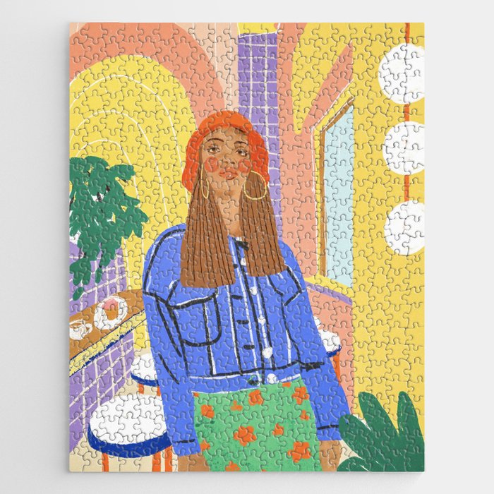 Cafe girl Jigsaw Puzzle Gallery Image 1