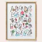 Animal kids ABC alphabet  Serving Tray Gallery Image 1