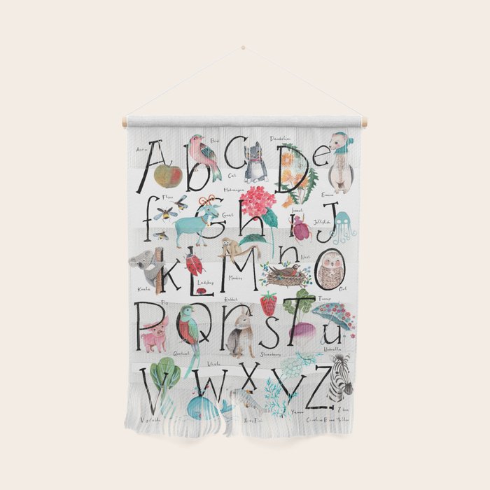 Animal kids ABC alphabet  Wall Hanging Gallery Image 1
