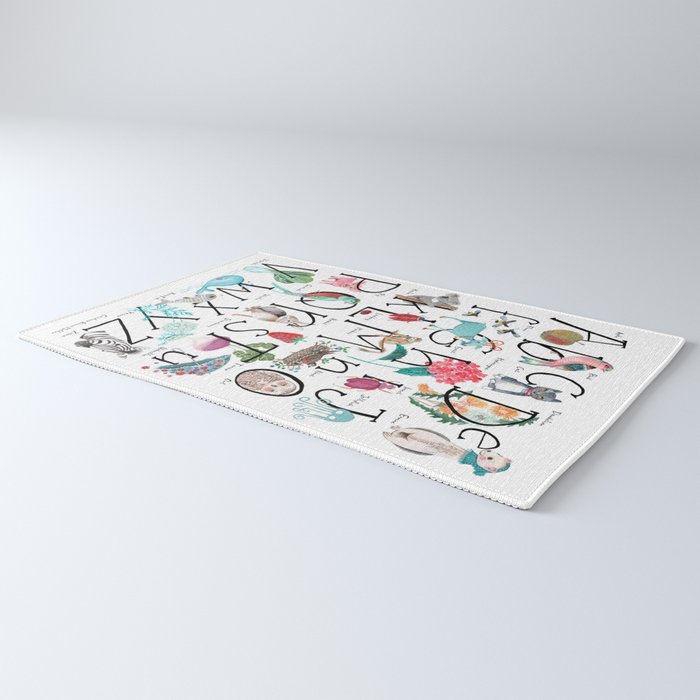 Animal kids ABC alphabet  Rug Gallery Image 3