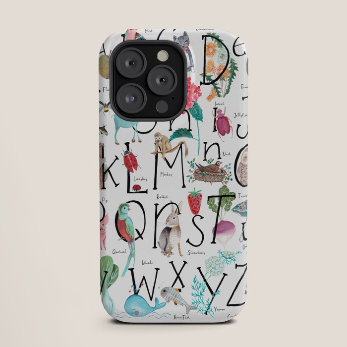 Animal kids ABC alphabet  iPhone Case Gallery Image 19