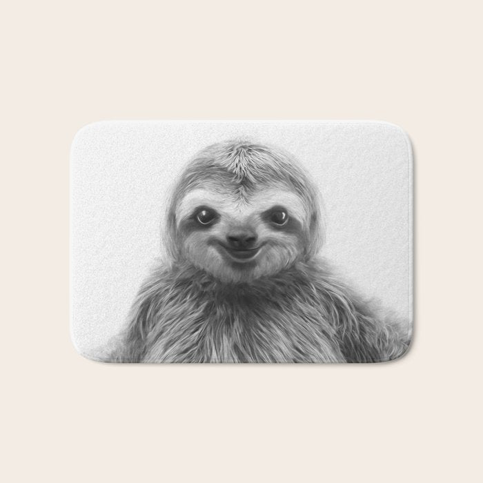 Young Sloth Bath Mat Gallery Image 1