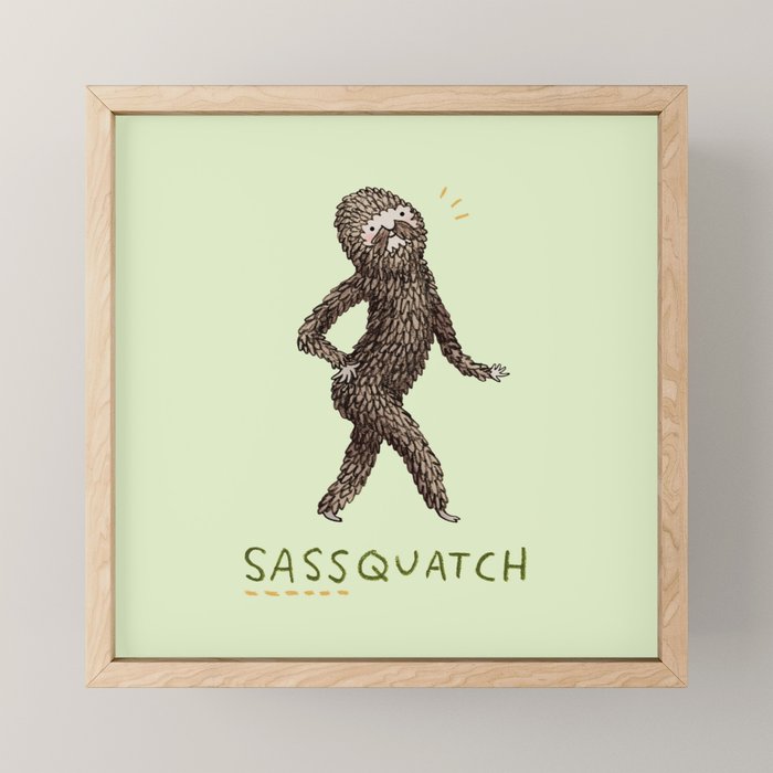 Sassquatch Mini Art Print Gallery Image 1