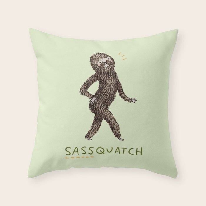 Sassquatch Throw Pillow Gallery Image 6
