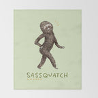 Sassquatch Throw Blanket Gallery Image 2