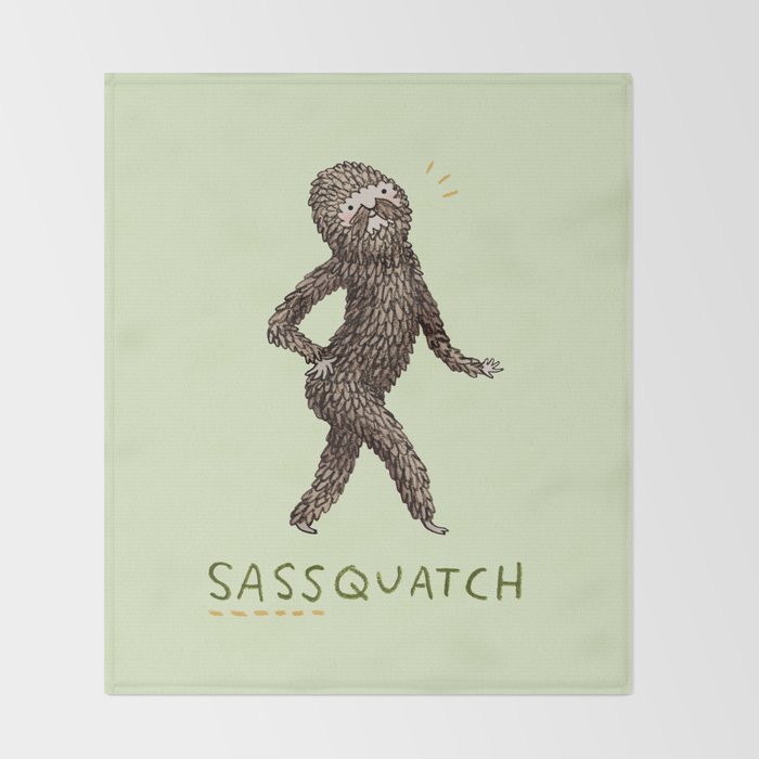 Sassquatch Throw Blanket Gallery Image 2
