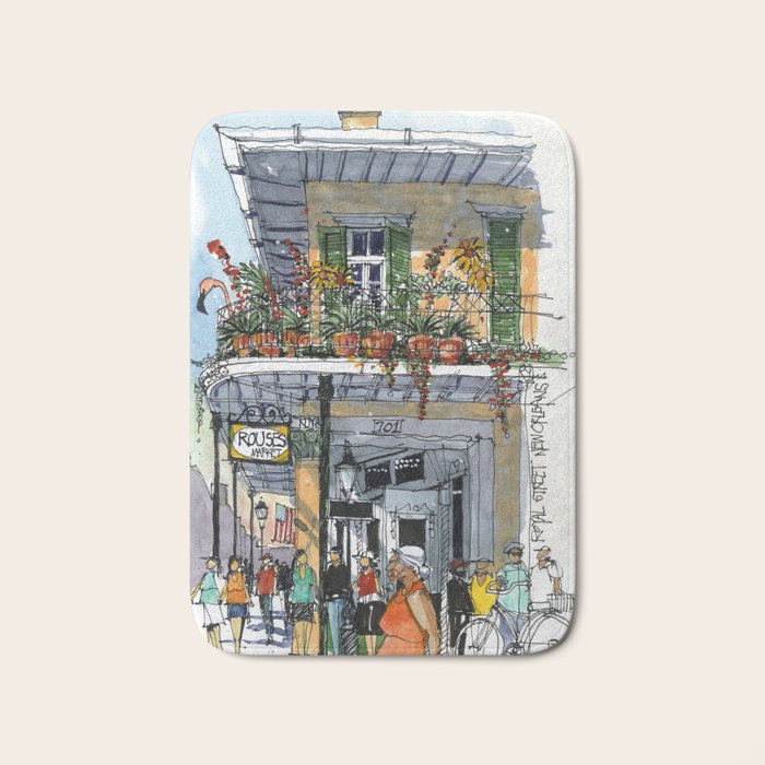 Royal Street New Orleans Bath Mat Gallery Image 1