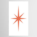 Orange Mid Century Starburst Tablecloth Gallery Image 2