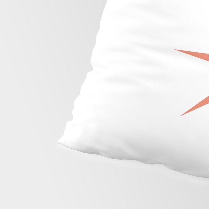 Orange Mid Century Starburst Pillow Sham Gallery Image 4