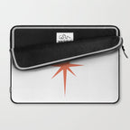 Orange Mid Century Starburst Laptop Sleeve Gallery Image 2