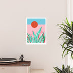 Freakin' - memphis throwback style palm springs neon art print 1980s vintage desert road trippin Poster Gallery Image 2