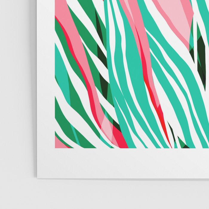 Freakin' - memphis throwback style palm springs neon art print 1980s vintage desert road trippin Poster Gallery Image 3