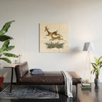 winter deer // repeat pattern Wood Wall Art Gallery Image 2