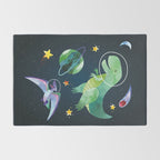Space T-Rex dinosaur Rug Gallery Image 2