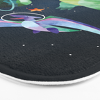 Space T-Rex dinosaur Bath Mat Gallery Image 3